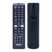 Télécommande universelle HUAYU RM-L1618 pour téléviseur Samsung avec 44 boutons avec fonctions NETFLIX et Www