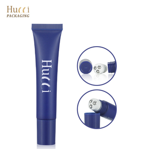 Tube vide de luxe souple et compressible personnalisé D19 10ml-25ml pour emballage de sérum contour des yeux et crème, avec applicateur métallique massant à bille roulante - Product Image 3