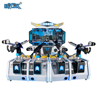 4 joueurs d'intérieur 9D VR Arcade Video Simulator Game Machine Coin Operated Shooting Payers VR AR Game Made Durable Metal