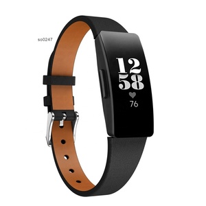 Bandas de <span class=keywords><strong>reloj</strong></span> inteligente de cuero de lujo, accesorios de repuesto de 230mm, correas de pulsera para <span class=keywords><strong>Fitbit</strong></span> <span class=keywords><strong>Inspire</strong></span> <span class=keywords><strong>HR</strong></span> Band - Product Image 2