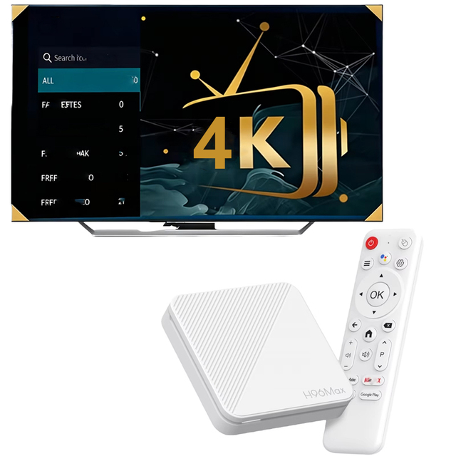 Quad Core Android 14.0 2GB RAM 8GB ROM Smart TV Streaming Box H96Max Allwinner H313 4K H.265 Decoder CE Certified