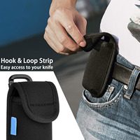 Étui à couteaux de poche personnalisé de 4 pouces Étui à couteaux utilitaire EDC avec mousqueton pour couteau de poche Smith et Wesson