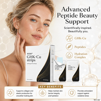 Bandelettes buccales sublinguales professionnelles au peptide de cuivre GHK-Cu pour l'éclat de la peau, la force des cheveux et le bien-être cellulaire, dissolution rapide