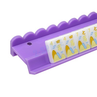 Support de Mahjong en Lucite de marque, à bords festonnés, multicolore, violet, résistant aux rayures, avec poussoir magnétique