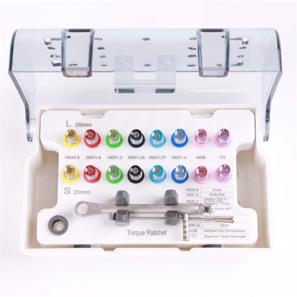 Smiledt Universal Prosthetic Kit Dental Implant Restoration Tool Torque Screwdrivers Wrench Repair Tools Instrument Tooth Drill Equipment＿並行輸入品 Universal Dental Implant Prosthetic Kit \u2013