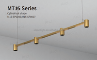 Arcllux Suspension LED Moderne Minimaliste Décorative Carrée Ovale pour Maison et Bureau, Hauteur Réglable, Intensité Variable, Longue Linéaire