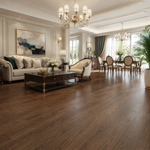 Plancher composite en chevron pour salon, <span class=keywords><strong>noyer</strong></span> SPC 8 mm, vinyle commercial imitation bois, chevron, direct usine, étanche - Product Image 2