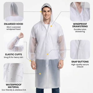 <span class=keywords><strong>Impermeabile</strong></span> <span class=keywords><strong>Classico</strong></span> da <span class=keywords><strong>Uomo</strong></span> in EVA, Pieghevole, Traspirante, Resistente ed Ecologico per Escursionismo, Viaggi e Attività all'Aperto - Product Image 6