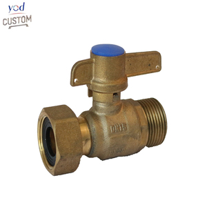 Vanne à boisseau sphérique mâ<span class=keywords><strong>le</strong></span> en bronze Yod, usinage CNC de précision sur mesure, à passage plein, NPT BSPP, sans plomb, pour eau et gaz, vanne d'arrêt pour plomberie - Product Image 1