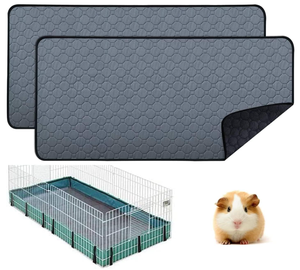 Tapis de <span class=keywords><strong>cage</strong></span> lavable pour cochon d'Inde-Literie imperméable et antidérapante pour petits animaux pour lapins/hamsters - Product Image 1