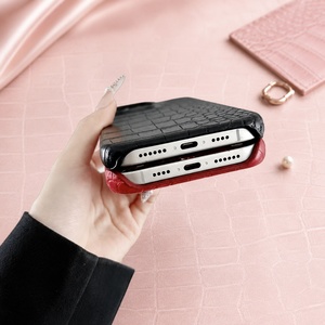 Coque de téléphone <span class=keywords><strong>Croc</strong></span> antichoc de couleur unie pour iPhone - Product Image 3