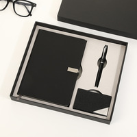 Ensemble cadeau de carnet de notes d'entreprise avec logo personnalisé, kit de papeterie pour anniversaire d'entreprise, avec boîte cadeau de présentation pour événements et expositions