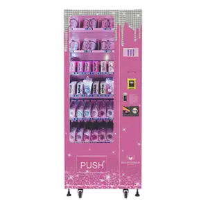 Alta repetición compra Lash lipgloss joyería máquina expendedora Prensa en uñas máquina expendedora para la venta