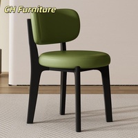 Chaise de salle à manger en bois massif de luxe nordique usage domestique tabouret de dossier minimaliste moderne chaise de maquillage chaise de conférence Restaurant et hôtel