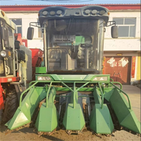 Moissonneuse-batteuse à maïs d'occasion populaire, haute efficacité, 4 rangs, 95 % neuve, pour grandes exploitations agricoles, à bas prix, testée