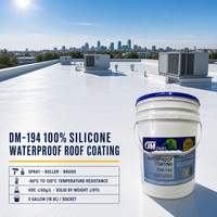 Revêtement de toiture en caoutchouc de silicone liquide pulvérisé pour toiture plate, réflexion de la chaleur et refroidissement
