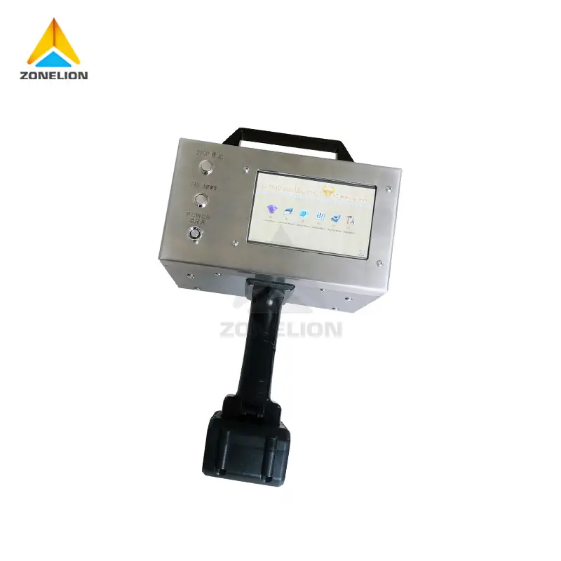 Battery Dot Pin Handheld Marking Machine With LCD Screen Control For Motorcycle Chassis Frame VIN Number