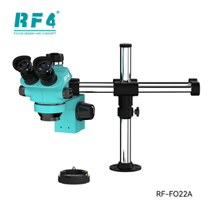 RF4 7-50x 三目立体显微镜 FO22 双臂支架 144 LED 环形灯 0.5x CTV 镜头 IP53 级防护等級 LCD 显示屏 - Product Image 2