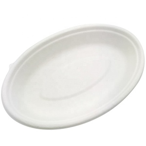 Bagazo Biodegradable de caña de azúcar, contenedor de alimentos, Bol ovalado, caja de contorneador Bio Lanch de 32oz para embalaje de alimentos - Product Image 4