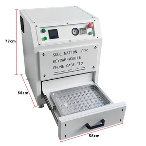 PBT Keycaps Dye Sublime Machine con 108 Keys Mold para A3 Film Print Keycap Making 3D Máquina de vacío de sublimación de calor