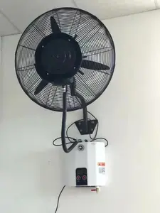 Pulverizador industrial de 26 30 polegadas para uso pesado, ventiladores de parede para nebulização de água e ar, ventiladores