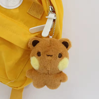 Lindo oso panda de dibujos animados suave respetuoso con el medio ambiente duradero colgante muñeca llaveros magnéticos mochila Día de San Valentín pareja regalos