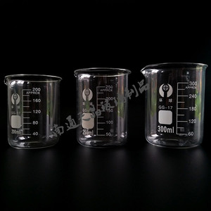 บีกเกอร์แก้วโบโรซิลิเกตสูง 25 100 250 300 500 1000 มล. ทนความร้อน ใช้ในห้องปฏิบัติการ - Product Image 4