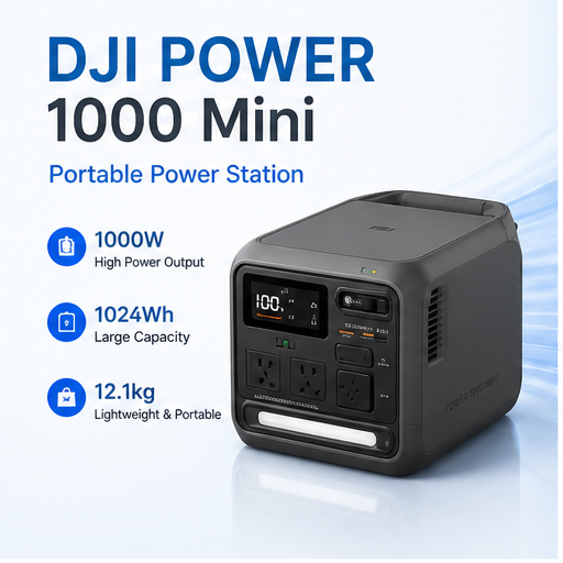 1000Wh Portable Power Station 1000W Solar Generator LiFePO4 Battery Fast Charge UPS Backup Power for Camping RV OutdoorEmergency