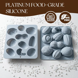 Moule à gâteau en silicone antiadhésif de qualité platine LFGB, sans BPA, 10 cavités, forme cacahuète/pistache, pour pâtisserie - Product Image 2