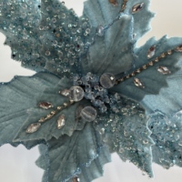 Décorations de Noël : Fleurs artificielles de Poinsettia en polyester pour intérieur, décorations d'arbre de Noël, décoration de maison, taille personnalisée pour centres commerciaux et maisons
