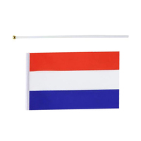 Drapeau des Pays-Bas à agiter à la main pour encourager lors de la Coupe du Monde de Football 2026