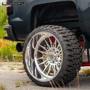 Jantes de camion tout-terrain forgées polies LSGZL 20x10 22x12 22x14 24x12 24x14 Jantes à fond profond 6x139.7 6x5.5 8x6.5 8x180 10x225 pour Chevrolet - Product Image 2