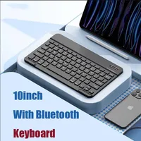 Teclado Bluetooth para Blackview Mega 3 2 1 Active 12 10 8 Pro, 78 Teclas, 10 Pulgadas, Recargable, Inalámbrico, Juego de Teclado y Ratón