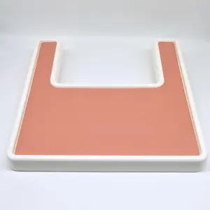New Design Colorful Baby Tableware Mat Safe And Easy To Clean Children's Tableware High Chair Silicone Placemat