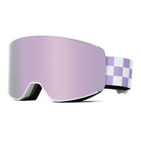 Masque de ski magnétique polarisé à double couche avec lentille amovible, lunettes de snowboard, lunettes de sport pour la neige, logo personnalisé