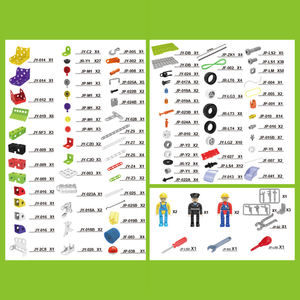 Camion de démontage à vis 10-en-1 pour enfants, 340 pièces, avec station-service, briques de construction, jouet créatif pour l'apprentissage STEM - Product Image 5