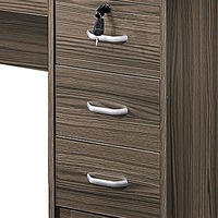 Meubles de bureau à domicile de haute qualité au design moderne en teck, hauteur réglable et tiroir, également adaptés à un usage professionnel
