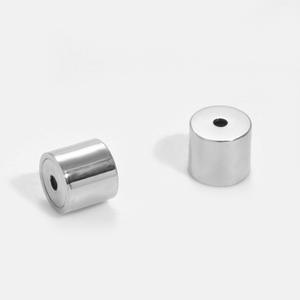 Pendientes de cilindro de acero inoxidable personalizados para mujer, accesorios de joyería impermeables, tope trasero, chapado en oro de 18K - Product Image 3