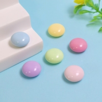 200 pièces/lot de cabochons en résine à dos plat, 16 mm, assortiment de couleurs macaron, motifs bonbons et desserts, aliments artificiels pour la décoration d'ongles