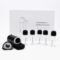 Diffuseur d'arômes de voiture portable à piles, rechargeable par USB, machine à huile essentielle ultrasonique, clip de ventilation, désodorisant d'air personnalisé A807