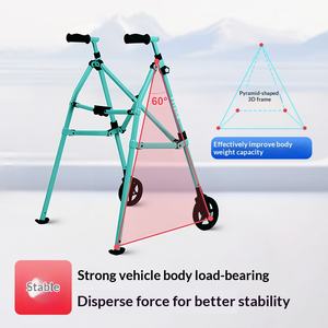 Aide à la <span class=keywords><strong>marche</strong></span> <span class=keywords><strong>pliable</strong></span>, nouvelles aides à la <span class=keywords><strong>marche</strong></span>, dispositifs d'assistance mobiles pour personnes âgées, chariots à main pour personnes handicapées, capacité de charge super résistante - Product Image 3