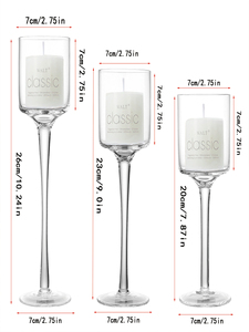 เชิงเทียนแก้วใส่เทียนโรแมนติกในวันวาเลนไทน์ใต้แสงเทียนในงานแต่งงาน<span class=keywords><strong>โรงแรม</strong></span>วันเกิดปาร์ตี้<span class=keywords><strong>แต่งตัว</strong></span>ถ้วยเทียนไร้ควัน - Product Image 2