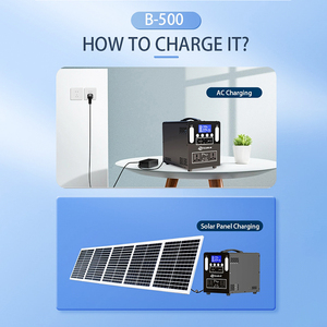 Generador Portátil de Energía Solar de 500W con Onda Sinusoidal Pura, Arrancador de Coches y Cargador Rápido para Exteriores - Product Image 4