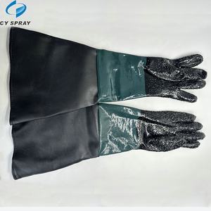 Nueva condición Máquina de chorro de arena de manga de mano Guantes de seguridad de trabajo Material de PVC grueso - Product Image 4