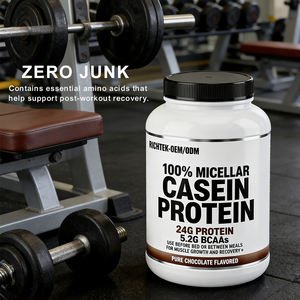 Polvo de proteína de caseína micelar 100% estándar oro completo de digestión lenta vegana a un precio competitivo - Product Image 4