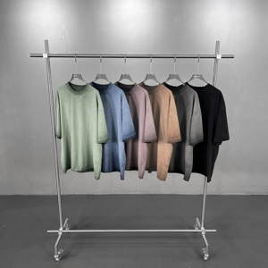 Camisetas al por Mayor con Lavado Ácido, 100% Algodón, 275 g/m², Alta Calidad, Estilo Vintage, Unisex, Camisetas Extra Grandes para Hombre - Product Image 2