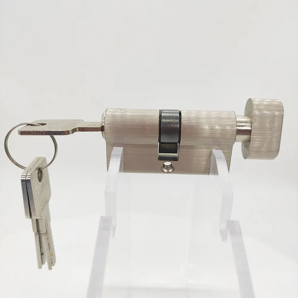 Cilindro antirroubo de fechadura, cilindro de fechadura tipo europeu, modelo clássico, polegar de porta, cilindro de fechadura