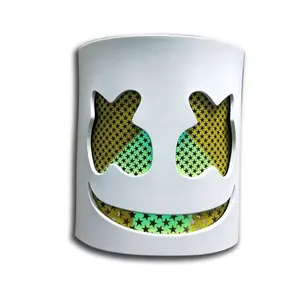 2019 Cadılar Bayramı Kostüm Cosplay Parti Ses Dekorasyon Aktif Maske Marshmello Kask