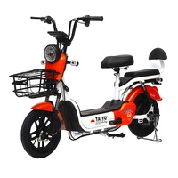 Venta de fábrica Modo clásico E-bike 48V 350W Bicicleta eléctrica Scooter Motor sin escobillas ODM/OEM Bicicleta eléctrica con dos asientos