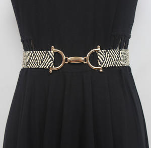 <span class=keywords><strong>Ceinture</strong></span> de robe fine à boucle métallique tendance, <span class=keywords><strong>ceinture</strong></span> élastique tissée en <span class=keywords><strong>paille</strong></span> PP pour filles, <span class=keywords><strong>ceinture</strong></span> équestre tressée pour femmes, vente chaude - Product Image 1